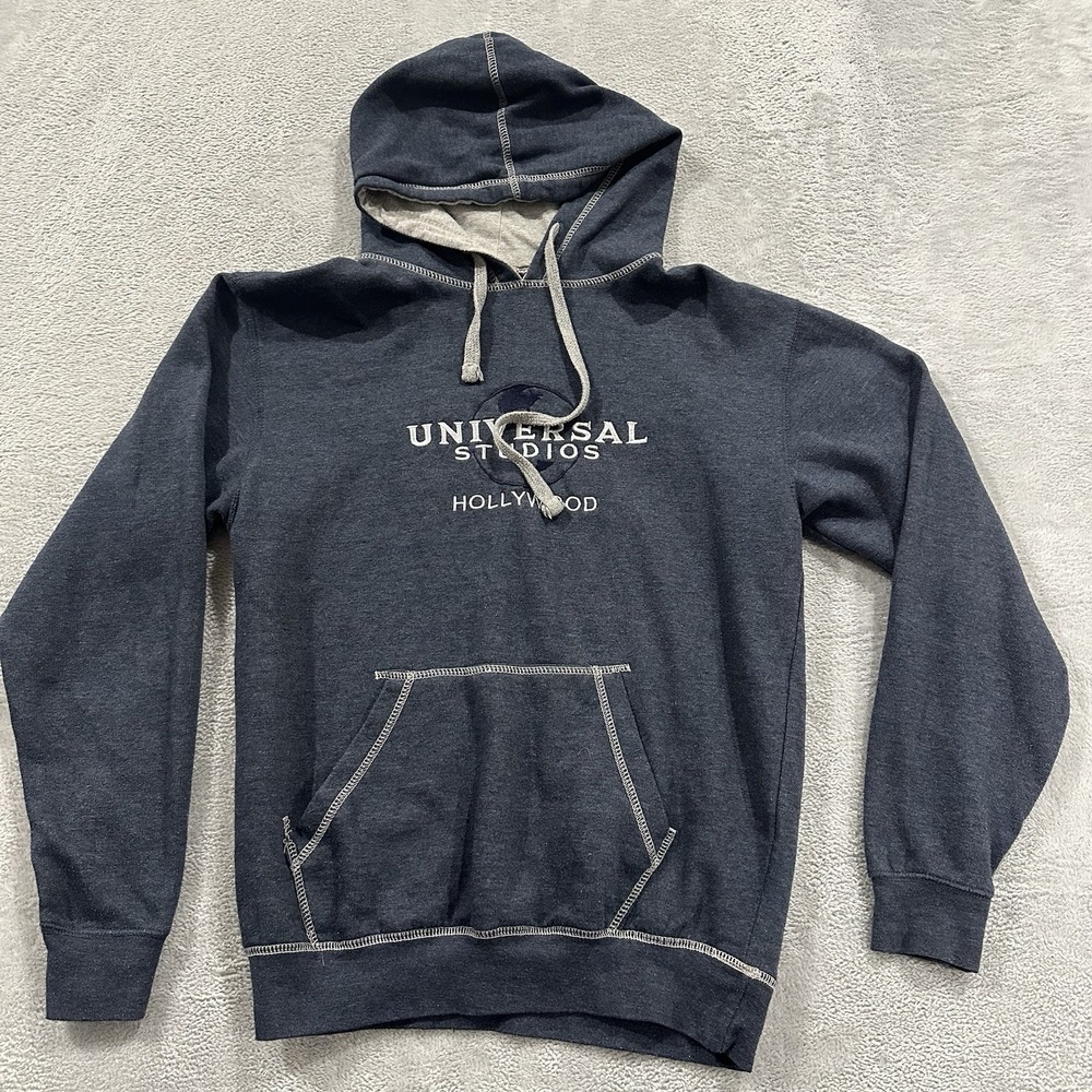 Universal Studios Hollywood Hoodie Men's Medium Pullover Sweater Hooded Pockets